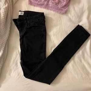 Super skinny black jeans